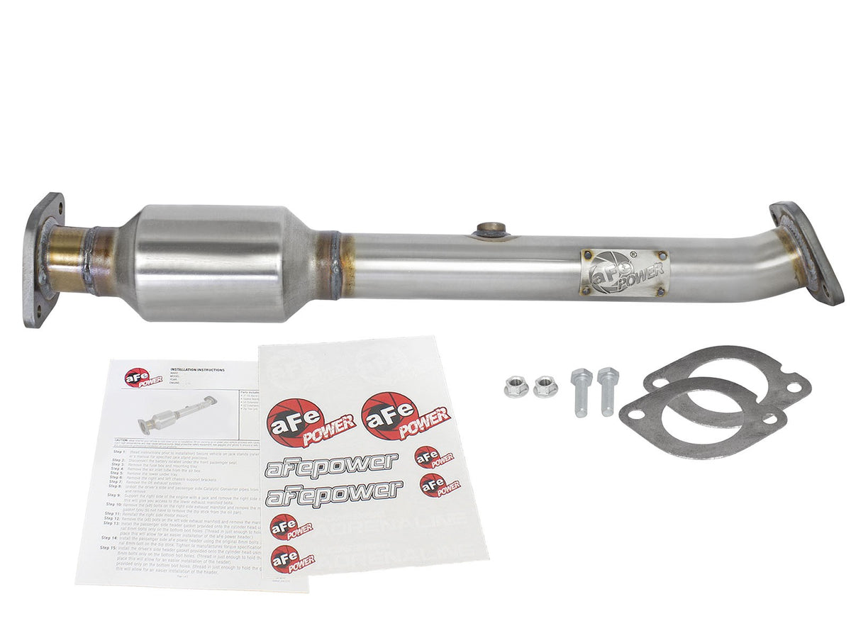 Direct Fit 409 Stainless Steel Catalytic Converter Right-Rear Nissan Frontier 05-18/Pathfinder 05-12/Xterra 05-15 V6-4.0L aFe Power-3