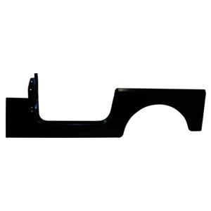 Left Side Panel, Black paintable without Jeep Logo for 76-95 CJ-7 & YJ Wrangler Crown Automotive-2