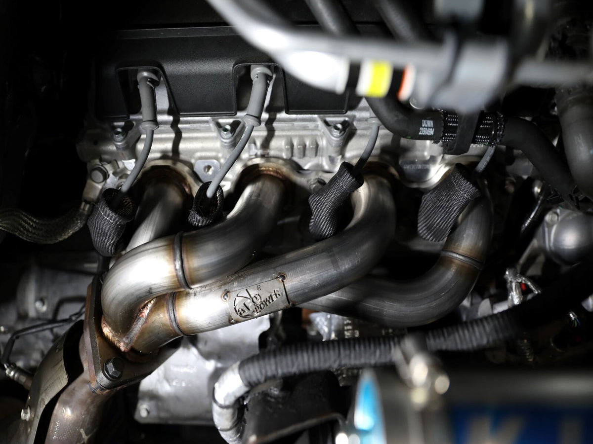 Twisted Steel 304 Stainless Steel Short Tube Header GM Trucks 2500/3500HD 20-26 V8-6.6L L8T aFe Power-1