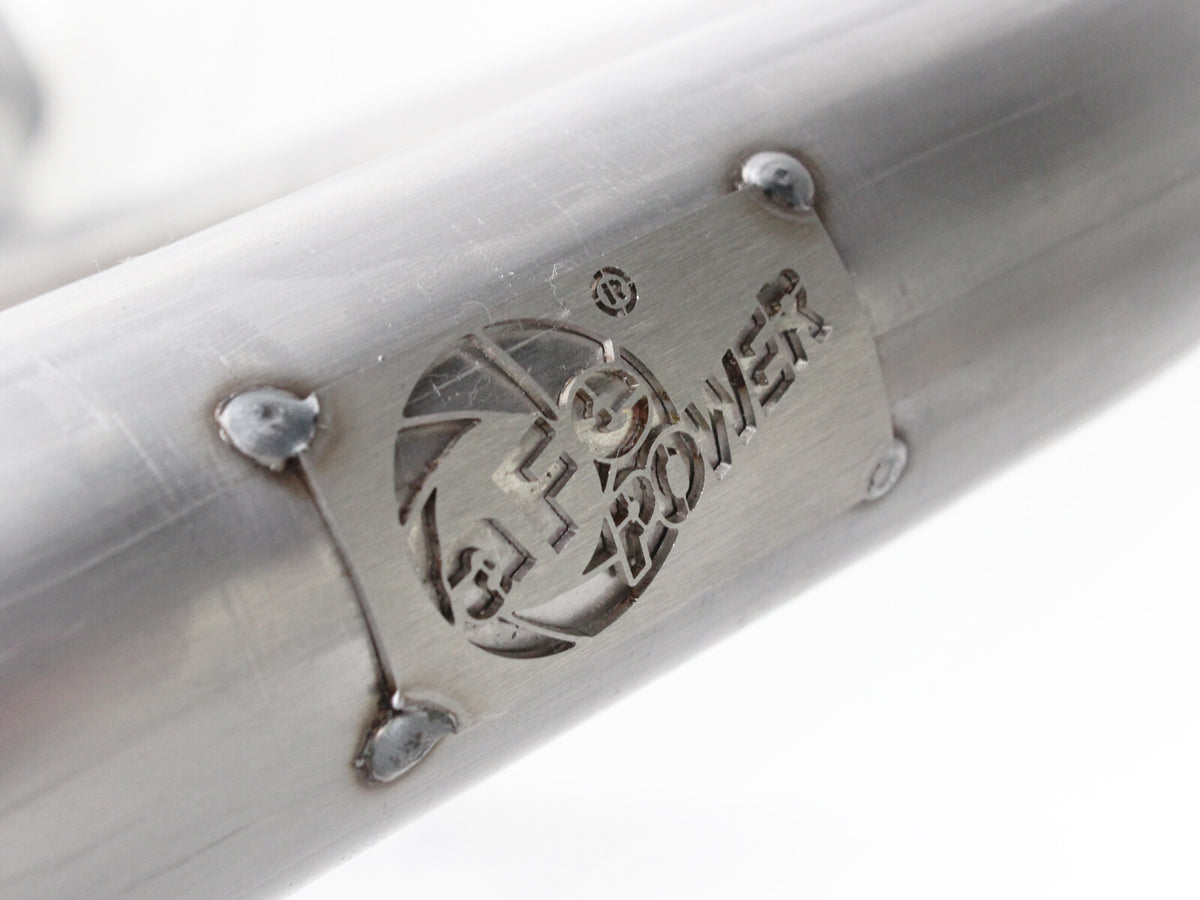Twisted Steel 2 Inch to 2-1/2 Inch 409 Stainless Steel Street Series Y-Pipe Jeep Wrangler (JK) 12-18 V6-3.6L aFe Power-5