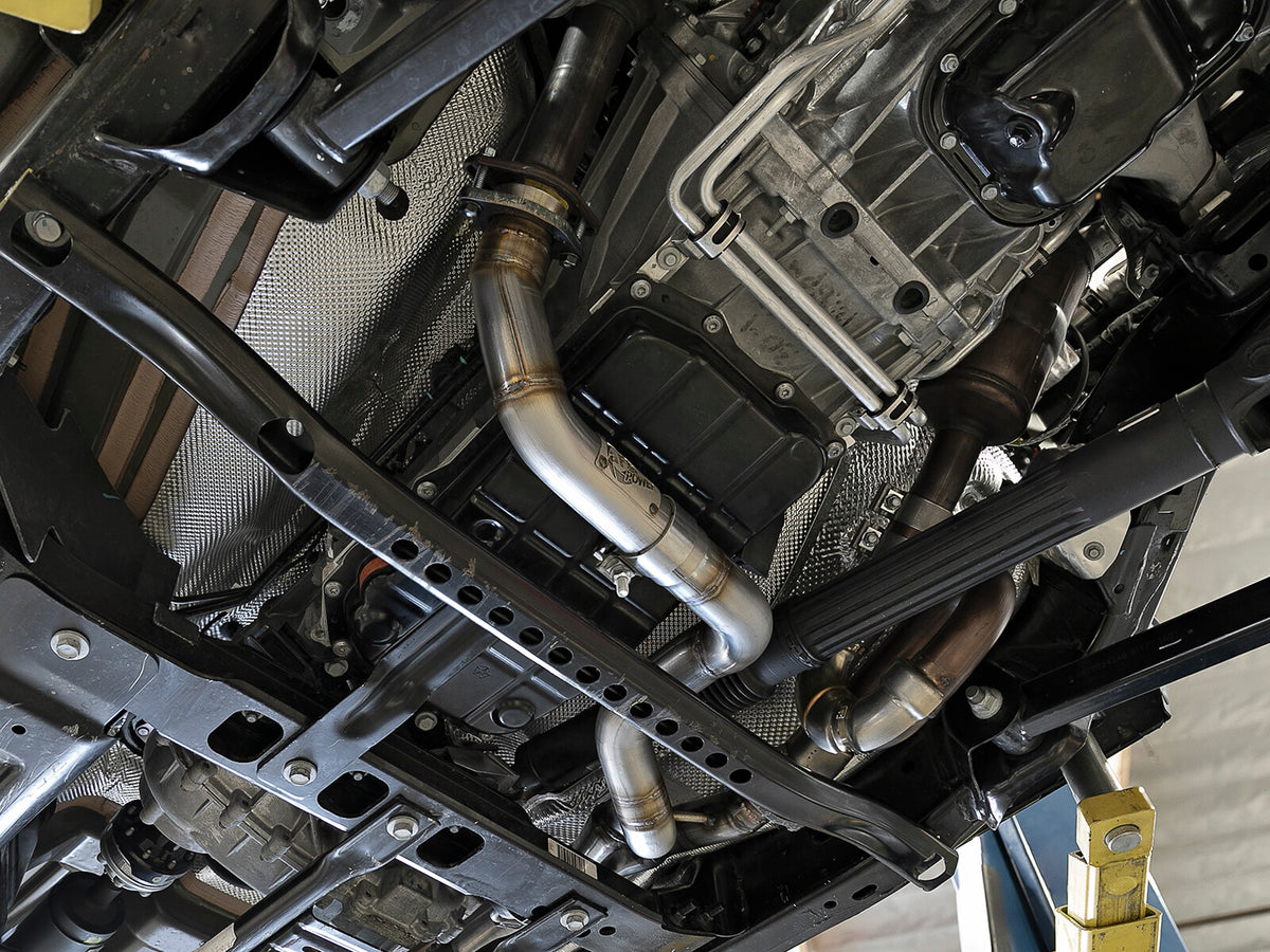 Twisted Steel 2-1/4 Inch to 2-1/2 Inch 409 Stainless Steel Street Series Y-Pipe Jeep Wrangler (Jl) 18-26/ Gladiator (Jt) 20-26 V6-3.6L aFe Power-5