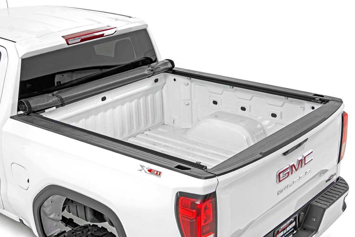 Soft Roll Up Bed Cover 5.8 Ft Bed 14-18 Chevy/GMC 1500 Rough Country-4