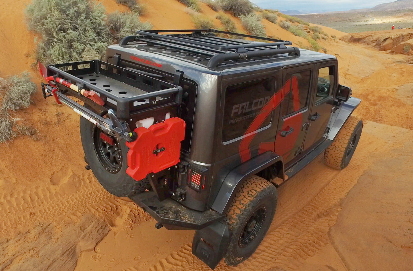 07-18 Wrangler JK Alta Cargo Rack Rails TeraFlex-3
