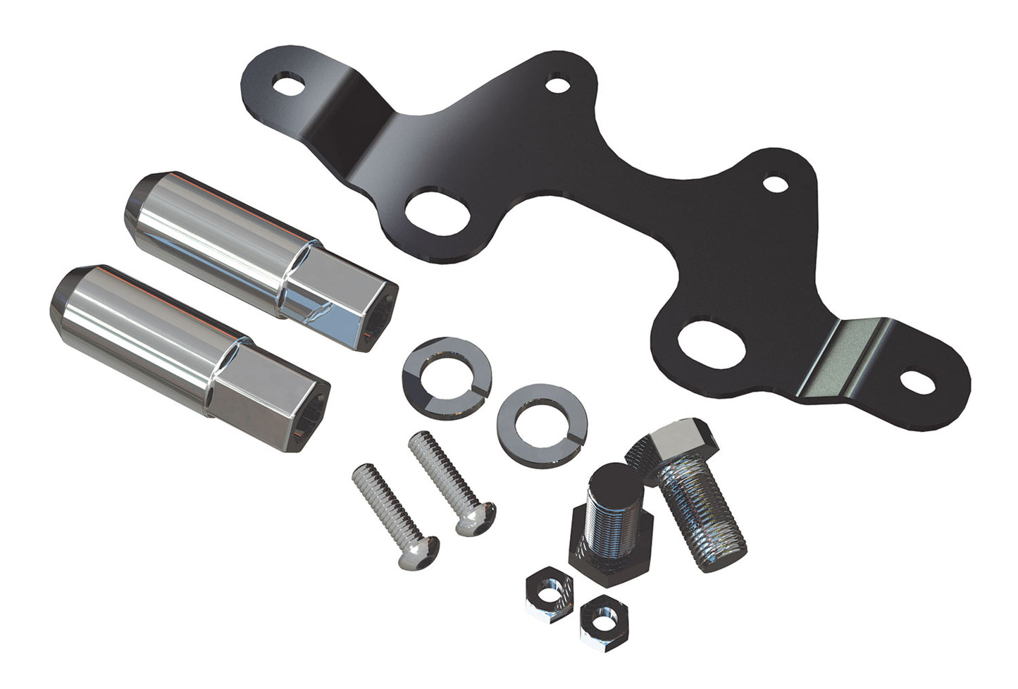 TeraFlex 07-18 Wrangler JK Alpha License Plate & 3rd Brake Light Mount Kit 8-Lug TeraFlex