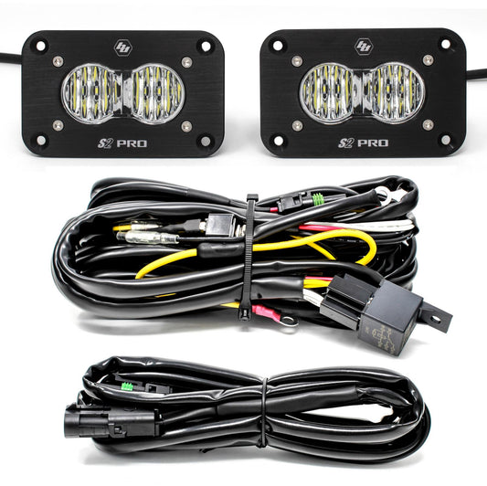 Flush Mount LED Light Pod Kit Pair S2 Pro Baja Designs-1