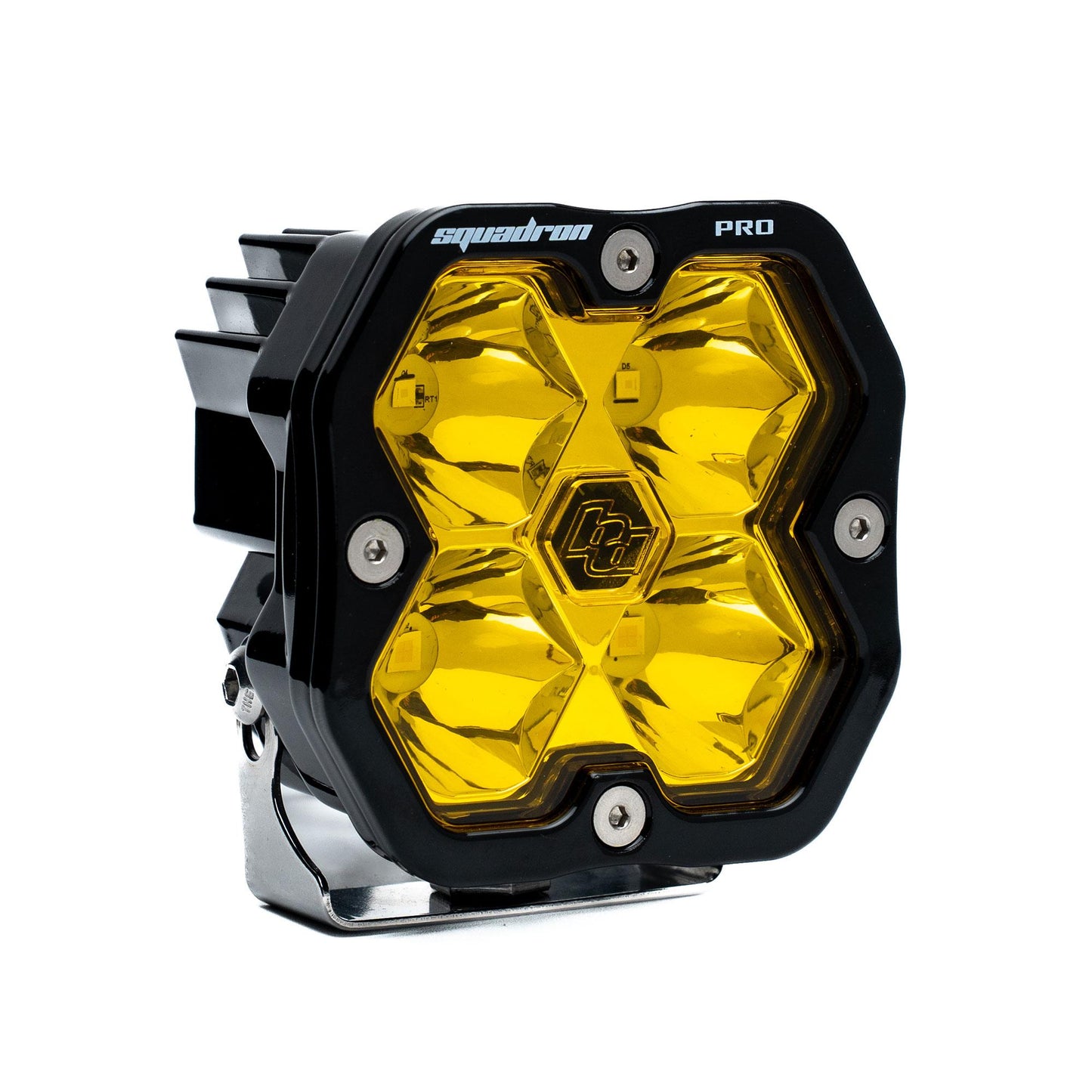 Squadron 2.0 Pro Black LED Auxiliary Light Pod Universal Amber Baja Designs-3