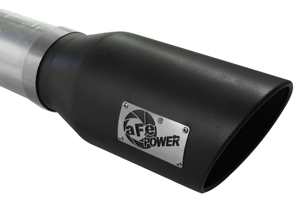 Atlas 5 Inch Aluminized Steel Dpf-Back Exhaust System w/ Tip GM Diesel Trucks 11-16 V8-6.6L (td) Lml aFe Power-7