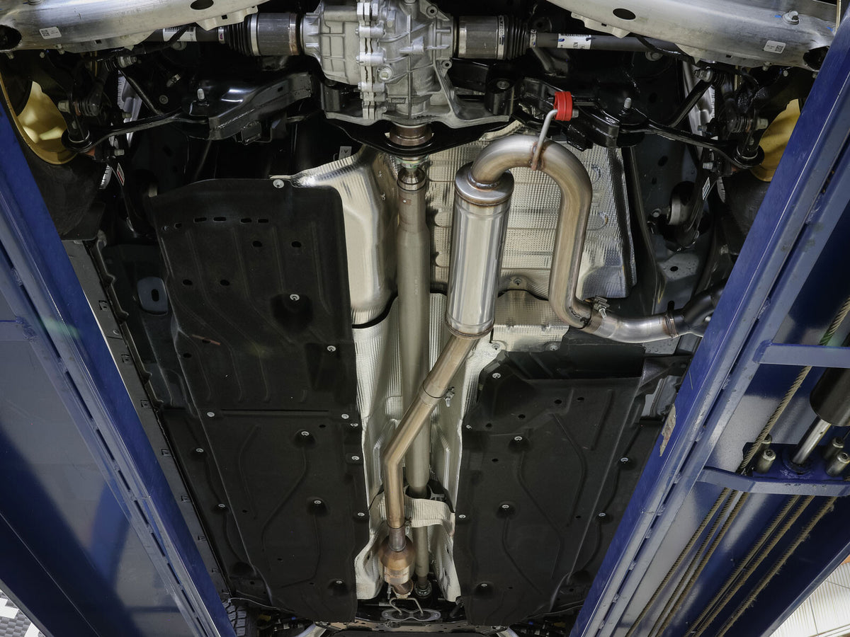 Rebel Series 2-1/2 Inch 304 Stainless Steel Cat-Back Exhaust w/ Polished Tip Ford Maverick 22-26 L4-2.0L (t) AWD aFe Power-4
