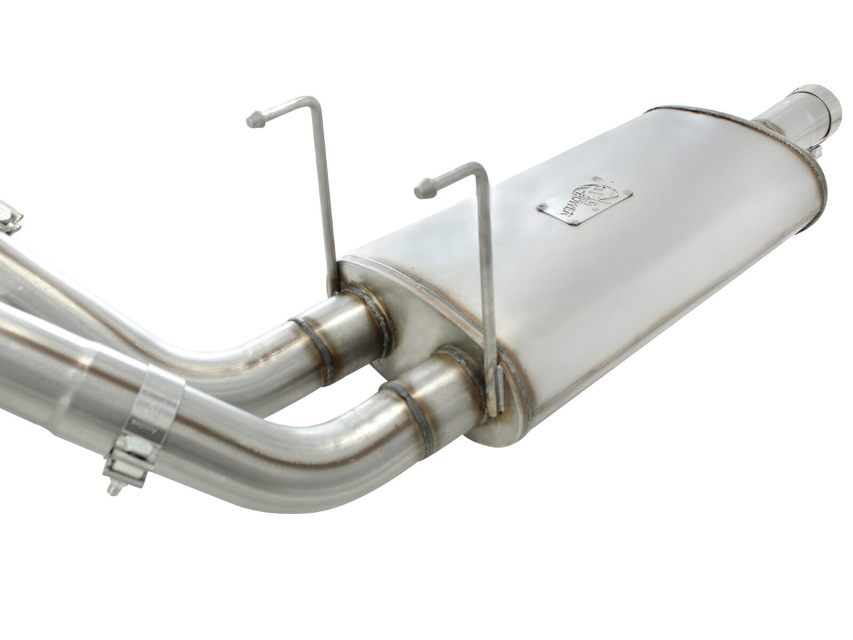 Mach Force-Xp 3 Inch Cat-Back Exhaust System with Dual Polished Tips Dodge/Ram 1500 09-18 Will not fit models with factory single exhaust system V8-5.7L Hemi aFe Power-4