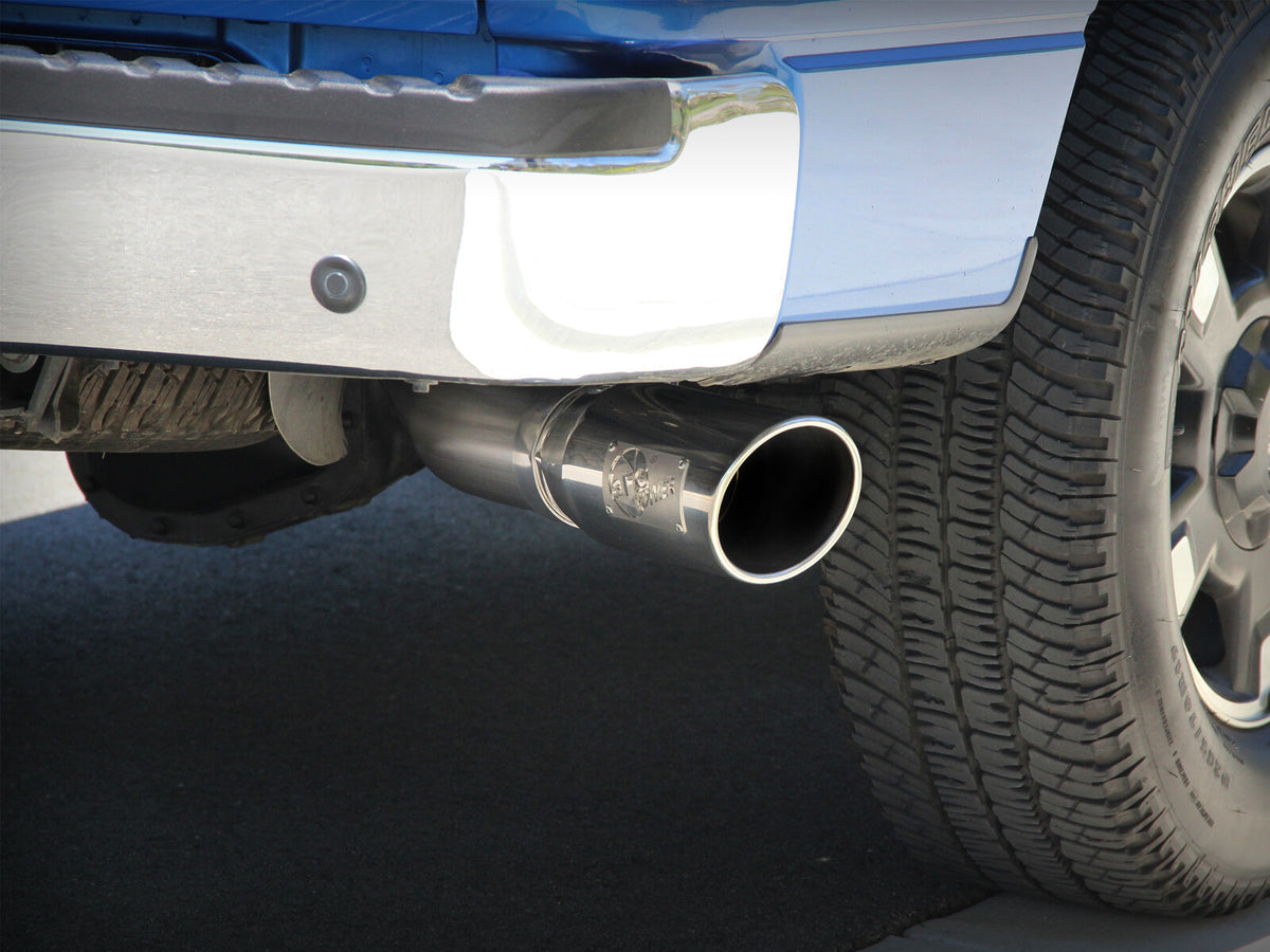 Mach Force-Xp 3 Inch 409 Stainless Steel Cat-Back Exhaust System w/ Tip Ford F-150 11-14 V6-3.5L (tt) aFe Power-17