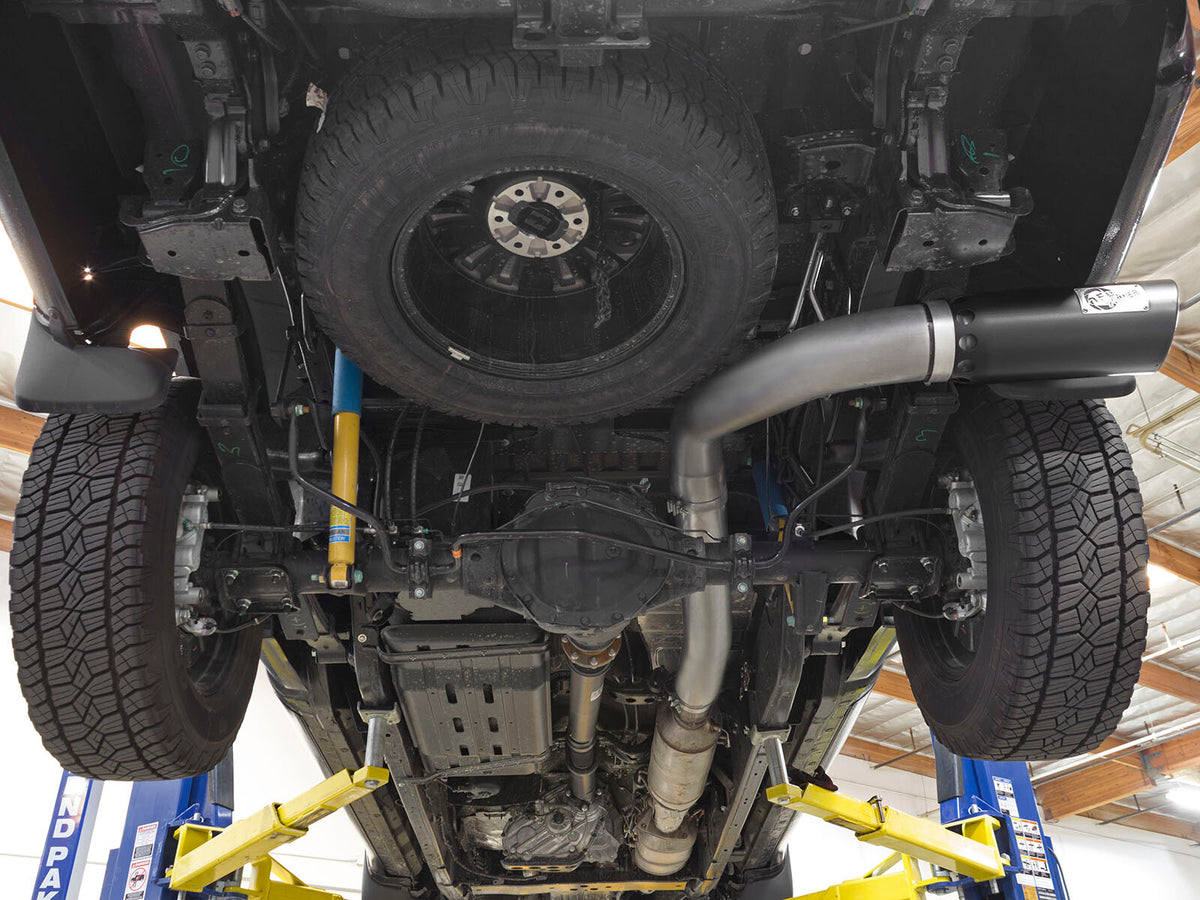 Large Bore-HD 5 Inch Dpf-Back Stainless Steel Exhaust System w/ Tip Nissan Titan Xd 16-19 V8-5.0L (td) aFe Power-14