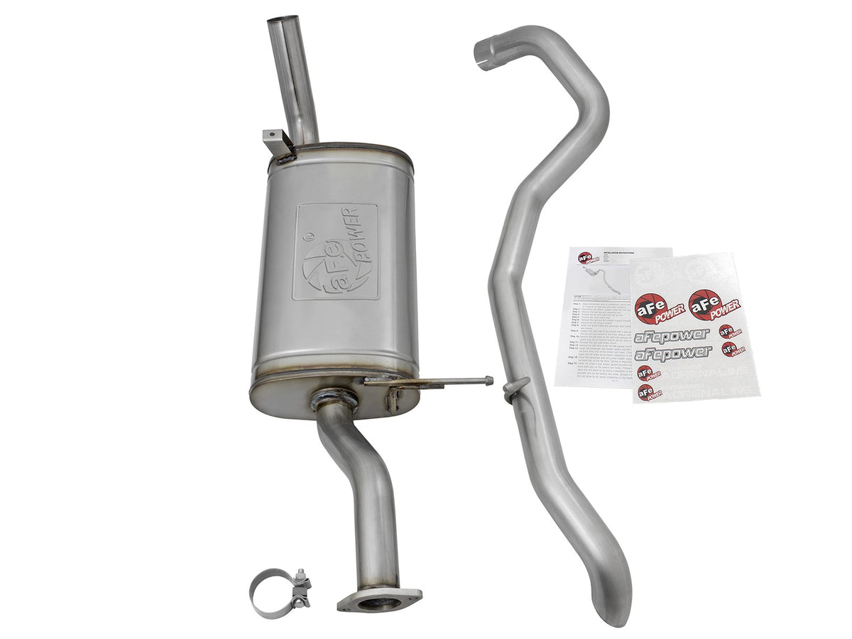 Mach Force-Xp 2-1/2 Inch 409 Stainless Steel Cat-Back Hi-Tuck Exhaust System Nissan Patrol (Y61) 01-19 L6-4.8L 22 ft-lbs Torque Gain aFe Power-5