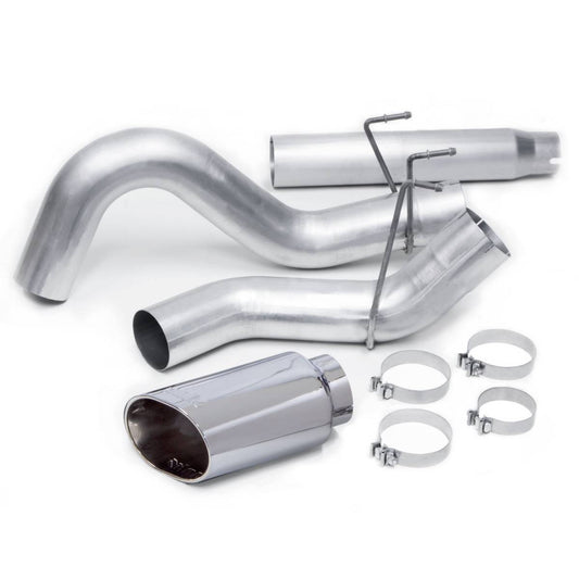 Monster Exhaust System 5-inch Single S/S-Chrome Tip for 10-12 Ram 2500/3500 Cummins 6.7L CCSB CCLB MCSB Banks Power-1
