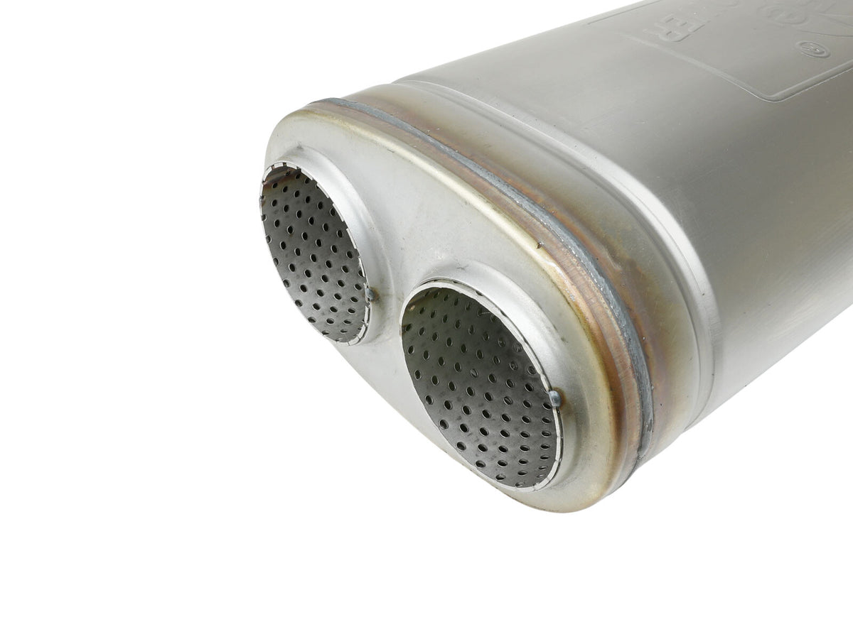 Mach Force-Xp 409 Stainless Steel Muffler 3 Inch Dual Inlet/Dual Outlet 5 Inch H x 8 Inch W x 18 Inch L aFe Power-3