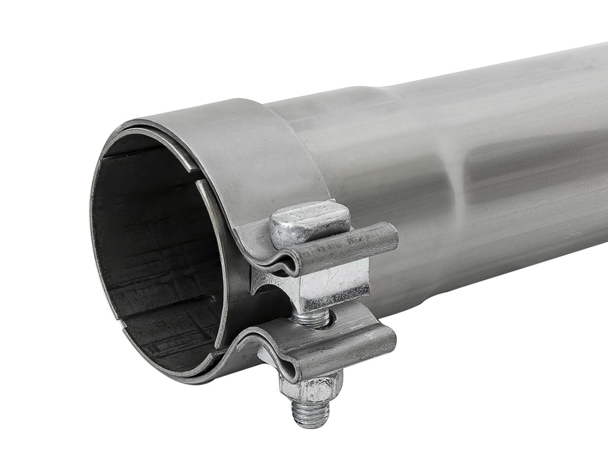 Mach Force-Xp 304 Stainless Steel Resonator Delete Pipe 3 Inch Inlet/Outlet x 3 Inch Dia. x 19 Inch Overall Length w/ Clamps aFe Power-3