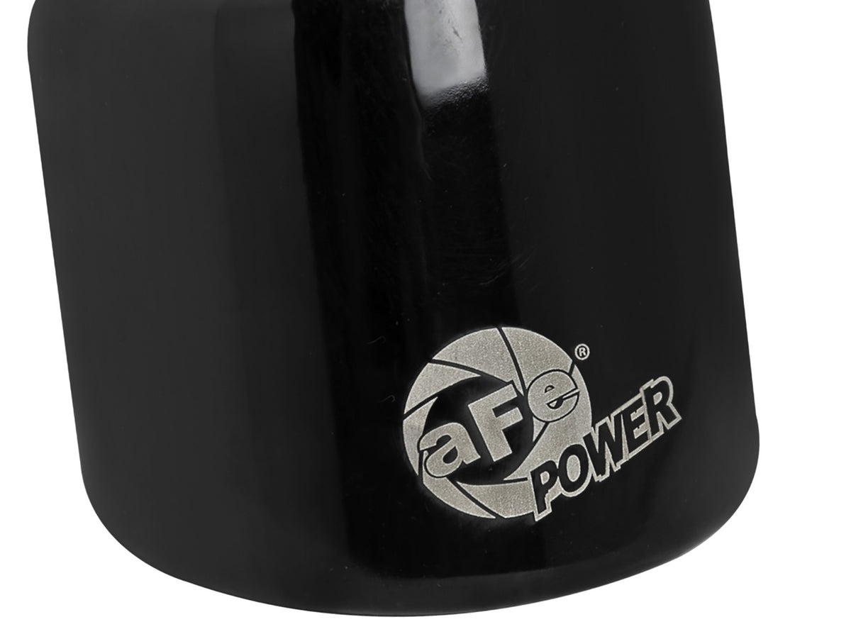 Mach Force-Xp 409 Stainless Steel Clamp-on Exhaust Tip Black 2-1/2 Inch Inlet x 4 Inch Outlet x 6 Inch L aFe Power-4