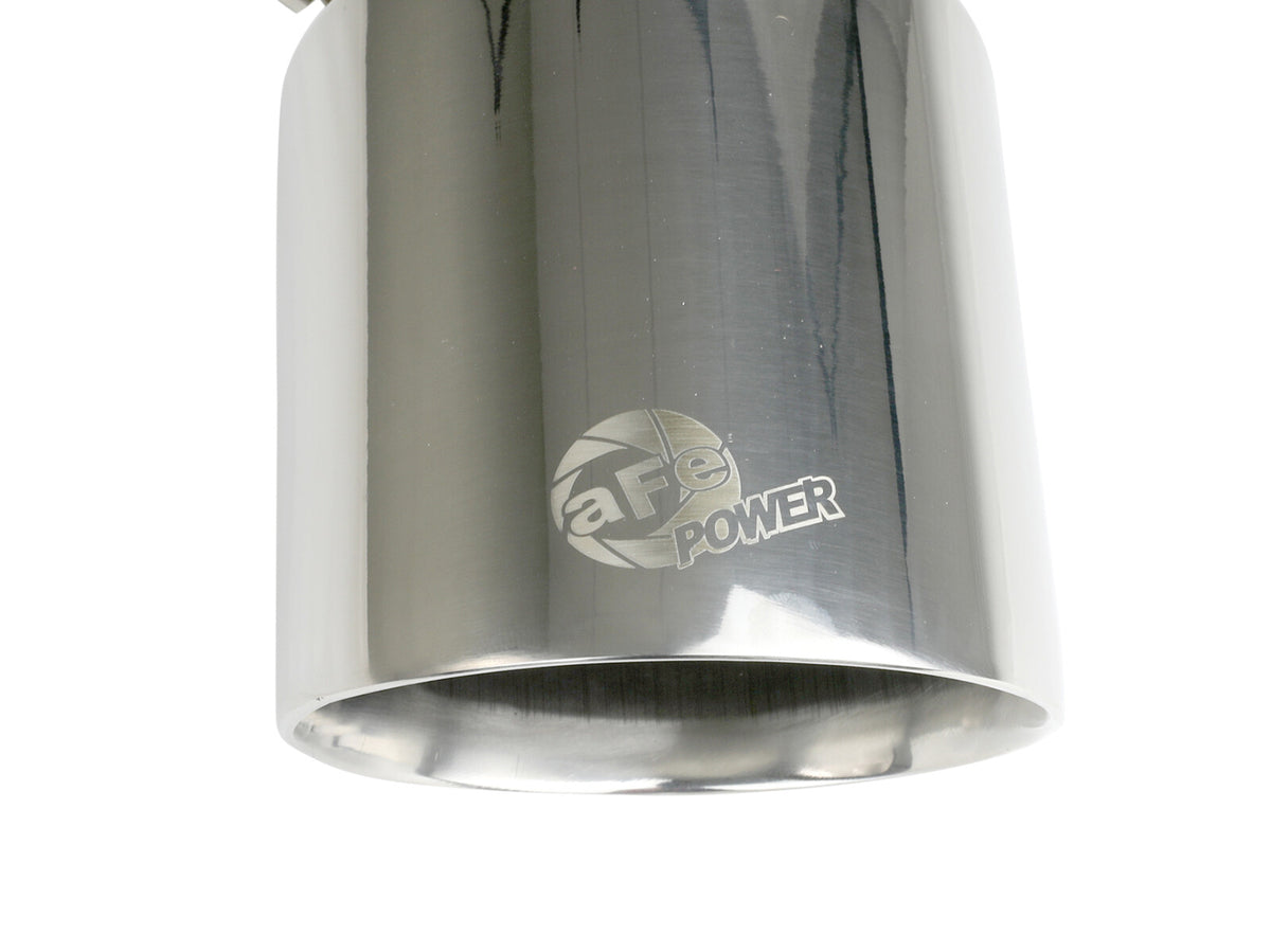 Mach Force-Xp 304 Stainless Steel Clamp-on Exhaust Tip Polished 2-1/2 Inch Inlet x 4-1/2 Inch Outlet x 7 Inch L aFe Power-4