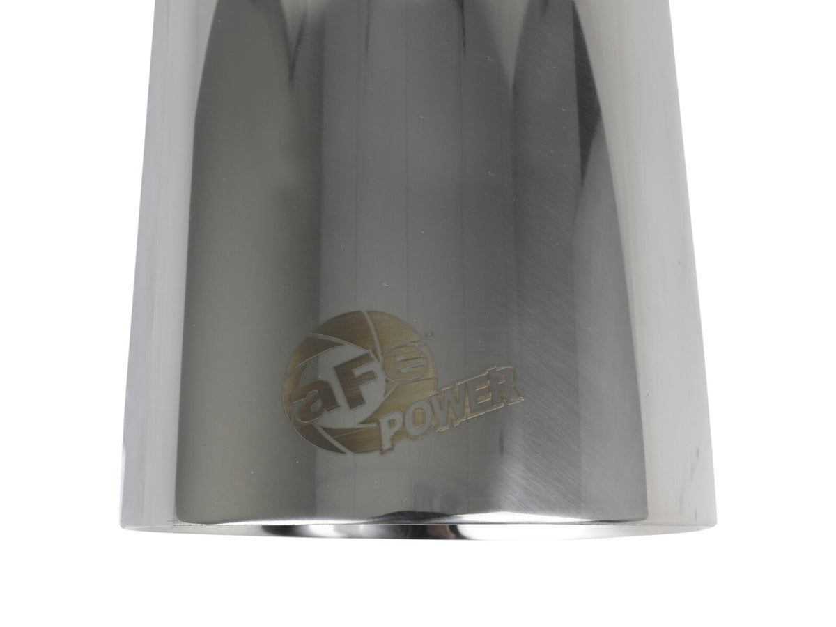 Mach Force-Xp 304 Stainless Steel Clamp-on Exhaust Tip Polished 2-1/2 Inch Inlet x 4-1/2 Inch Outlet x 9 Inch L aFe Power-4