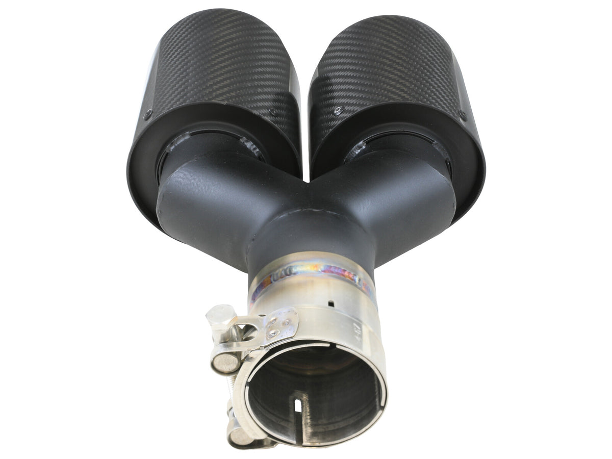 Takeda 304 Stainless Steel Clamp-on Exhaust Tip 2-1/2 Inch Inlet x 4 Inch Outlet x 12 Inch L Left aFe Power-15