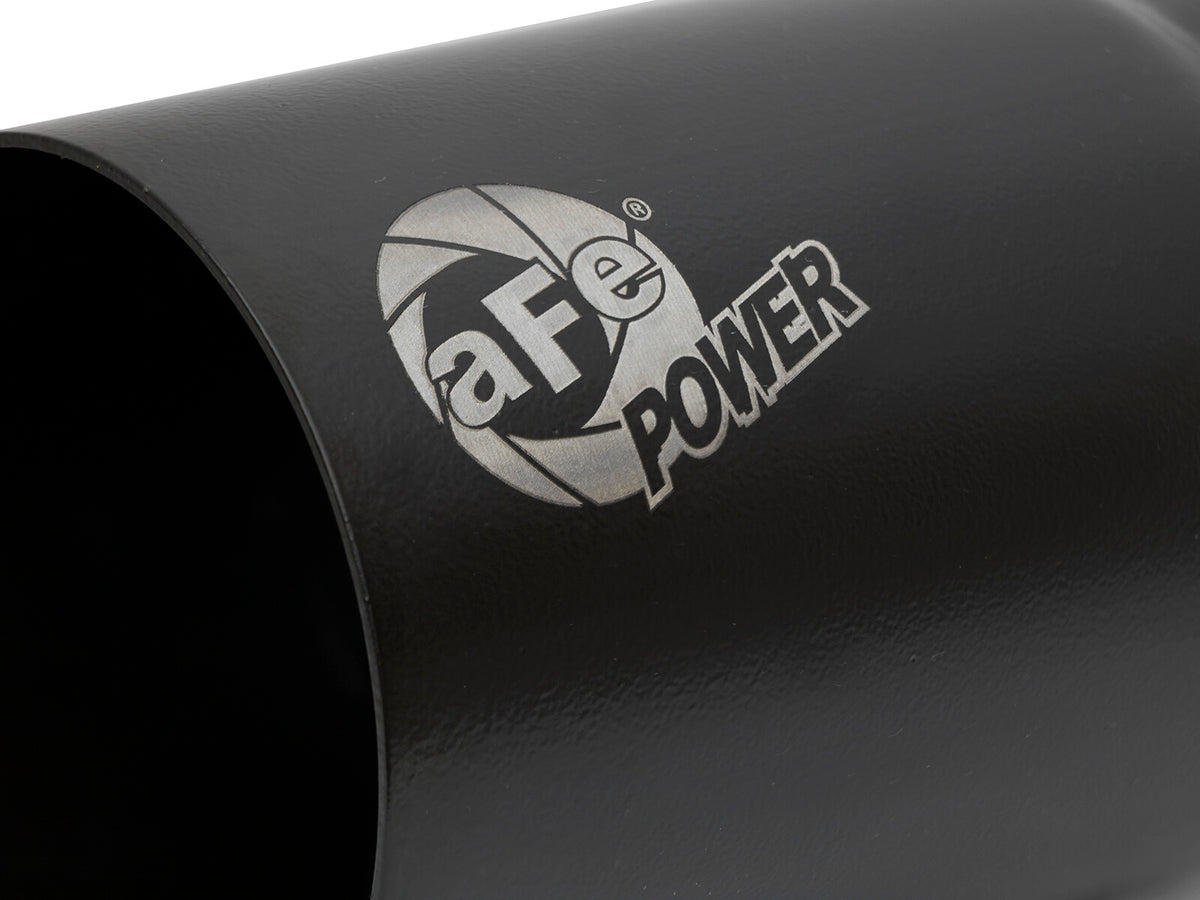 Mach Force-Xp Stainless Steel Clamp-on Exhaust Tip Black Right Side Exit 3-1/2 Inch Inlet x 4 Inch Outlet x 7 Inch L aFe Power-4