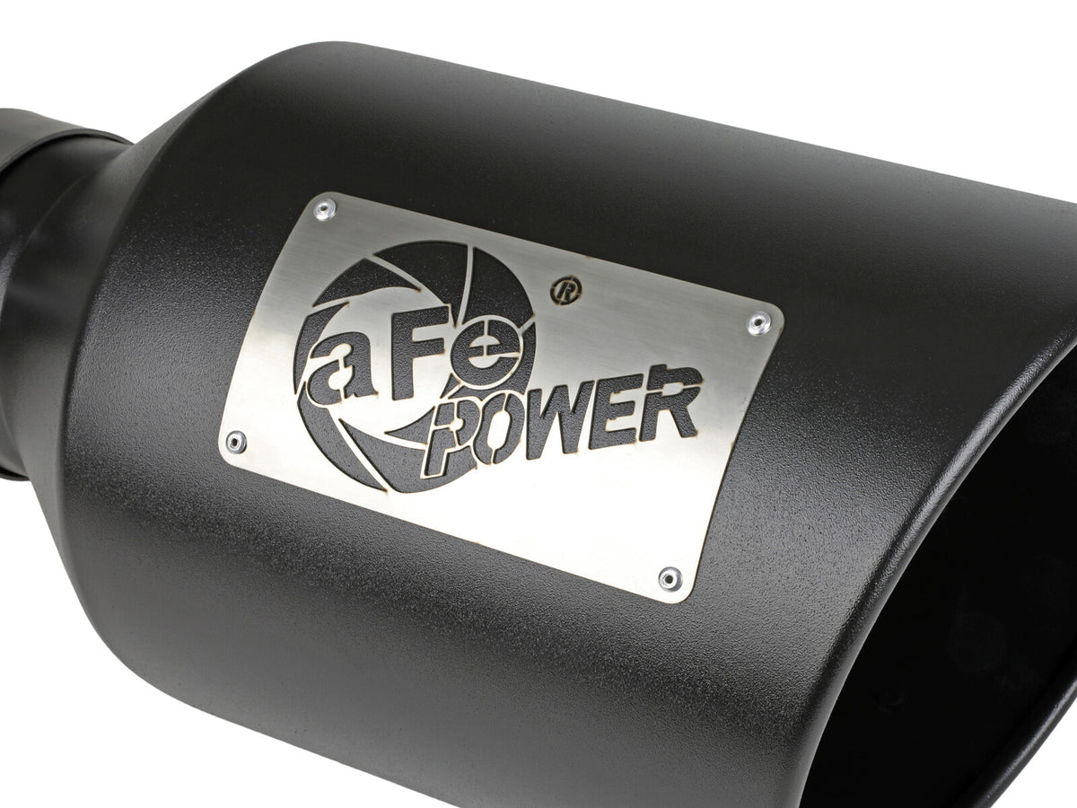 Mach Force-Xp 409 Stainless Steel Clamp-on Exhaust Tip Black aFe Power-4