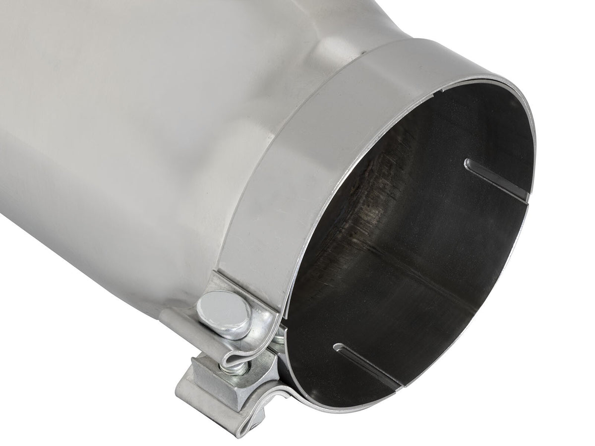 Mach Force-Xp 304 Stainless Steel Clamp-on Exhaust Tip Polished 5 Inch Inlet x 6 Inch Outlet x 15 Inch L aFe Power-2