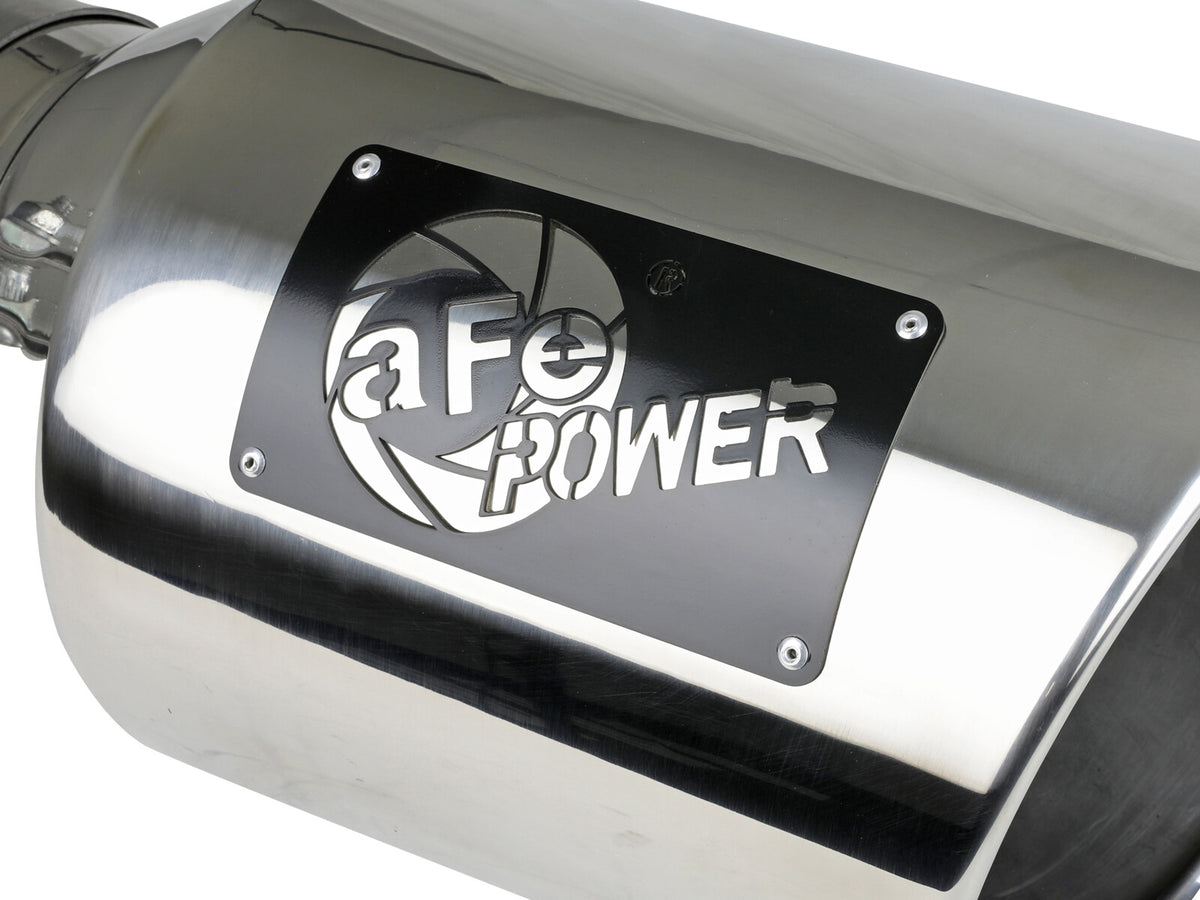 Mach Force-Xp 304 Stainless Steel Clamp-on Exhaust Tip Polished 5 Inch Inlet x 8 Inch Outlet x 15 Inch L aFe Power-4