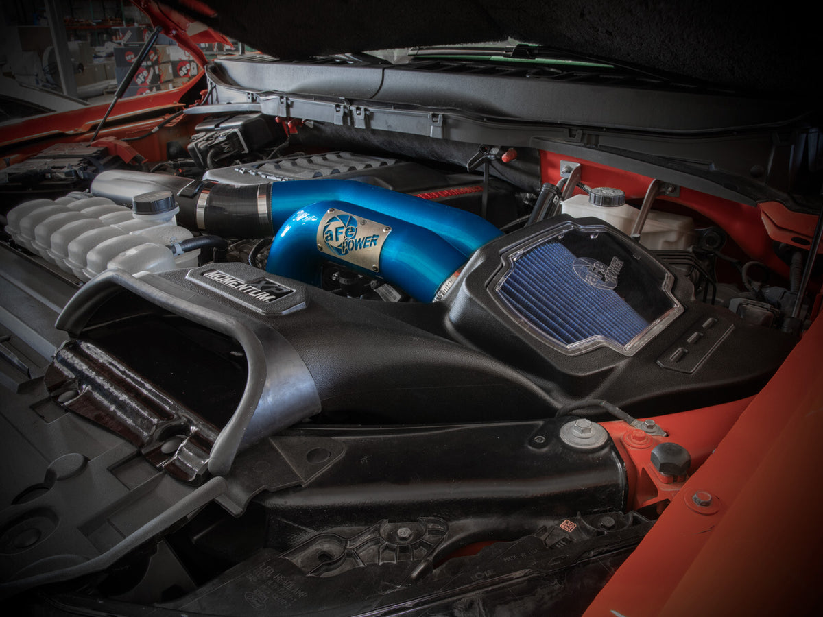 Momentum Xp Cold Air Intake System w/ Pro 5R Filter Blue Ford F-150 Raptor 21-26 V6-3.5L (tt) aFe Power-6