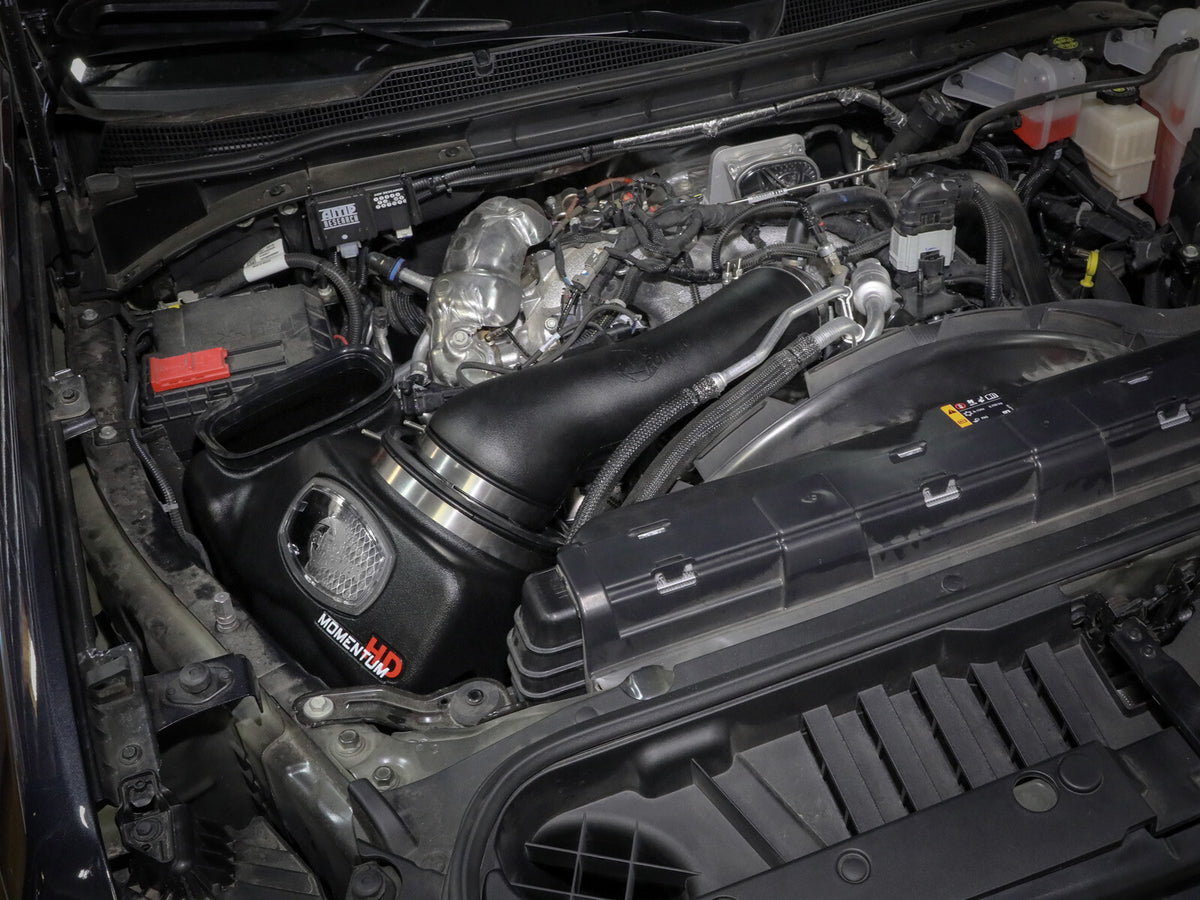 Momentum HD Cold Air Intake System w/ Pro Dry S Filter GM Diesel Trucks 20-26 V8-6.6L (td) L5P aFe Power-5