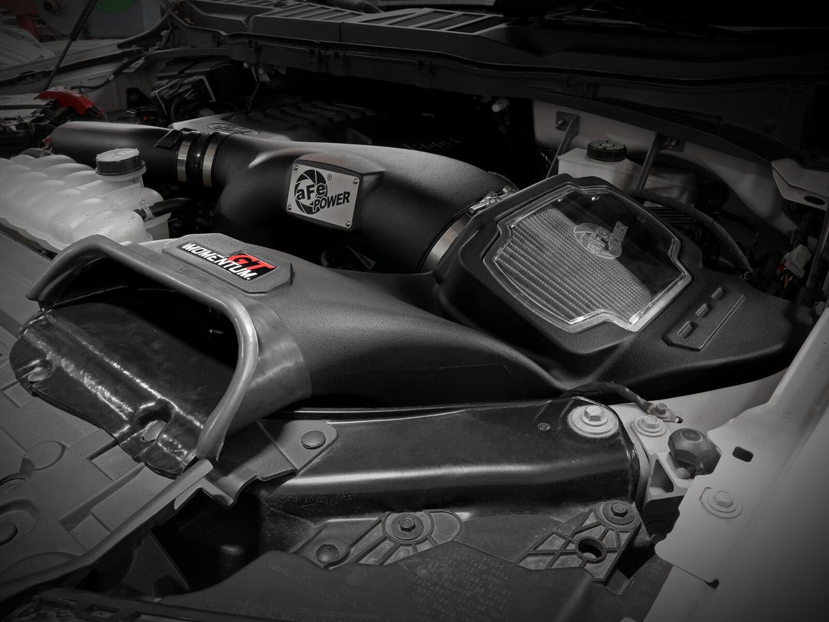 Momentum GT Cold Air Intake System w/ Pro Dry S Filter Ford F-150 21-26 V6-3.5L (tt) aFe Power-6