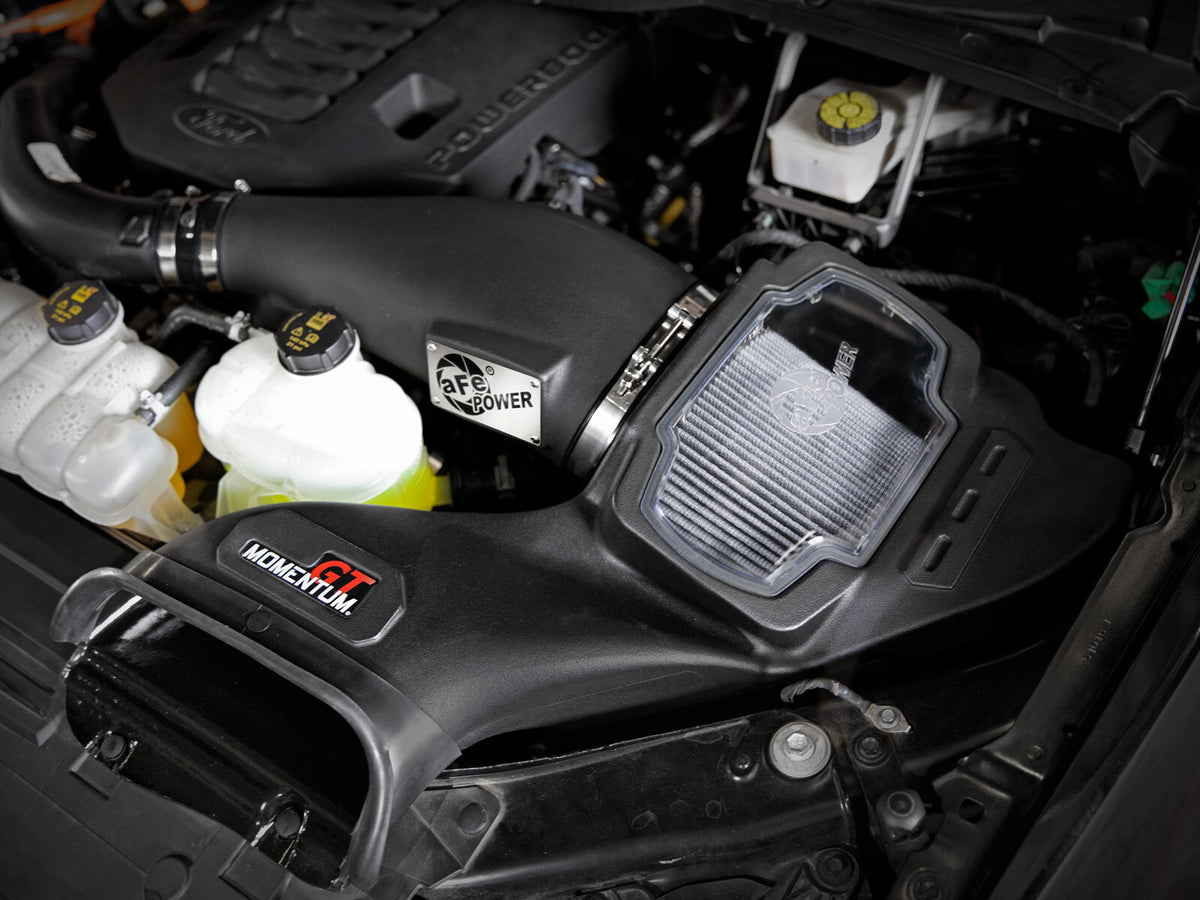 Momentum GT Cold Air Intake System w/ Pro Dry S Filter Ford F-150 21-26 V6-3.5L (tt) PowerBoost aFe Power-6