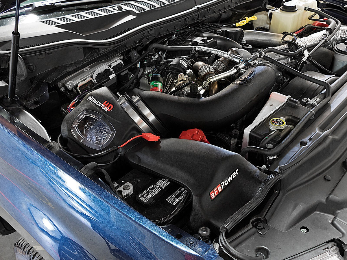 Momentum HD Cold Air Intake System w/ Pro 10R Filter Ford Diesel Trucks 17-19 V8-6.7L (td) aFe Power-7