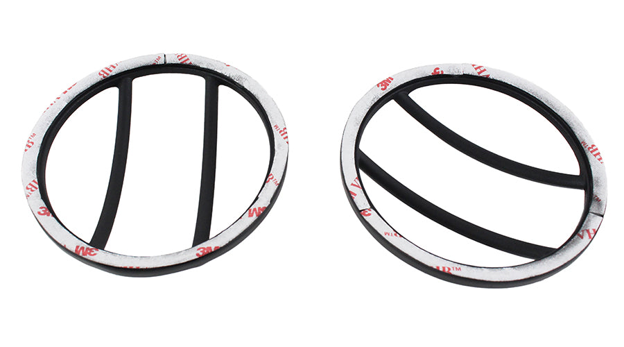 Jeep JK Side Marker Covers Pair 07-18 Wrangler JK Powdercoat Black Kentrol-3