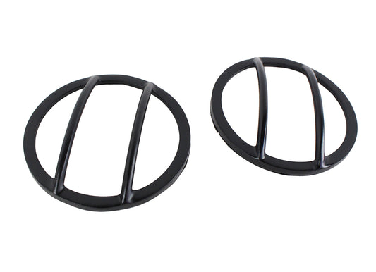 Jeep JK Front Marker Covers Pair 07-18 Wrangler JK Powdercoat Black Kentrol-1