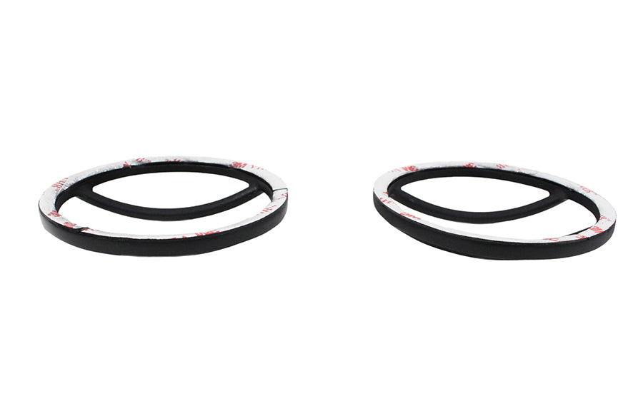 Jeep JK Fog Light Cover Pair 07-18 Wrangler JK Powdercoat Black Kentrol-3