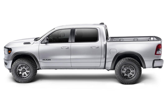 Black Extendafender Style Smooth Finish Front Fender Flares For 2019-2022 Ram 1500 Will Not Fit Rebel And Trx Models Bushwacker-1