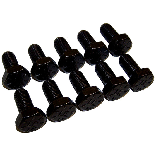7/16 Inch Ring Gear Bolt Kit (Ten Bolts) for Select Jeep JK, TJ, XJ, KJ, WJ, WG Crown Automotive-1