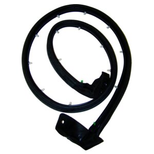 Right Door Weatherstrip for 1997-2006 Jeep TJ Wrangler w/ Half Steel Doors Crown Automotive-3