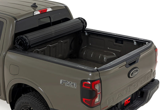 Hard Roll Up Bed Cover 5 Foot Bed Ford Ranger 2WD/4WD (2024-2026) Rough Country-1