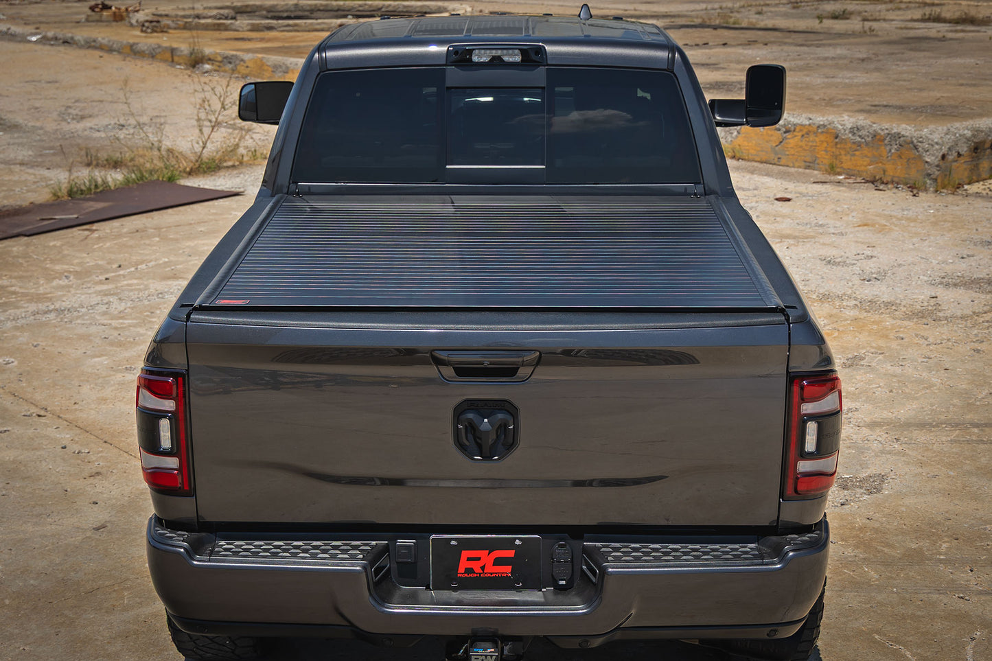 Hard Roll Up Bed Cover 6 Foot 4 Inch Bed Ram 1500 (09-18)/2500 (09-26) Rough Country-5