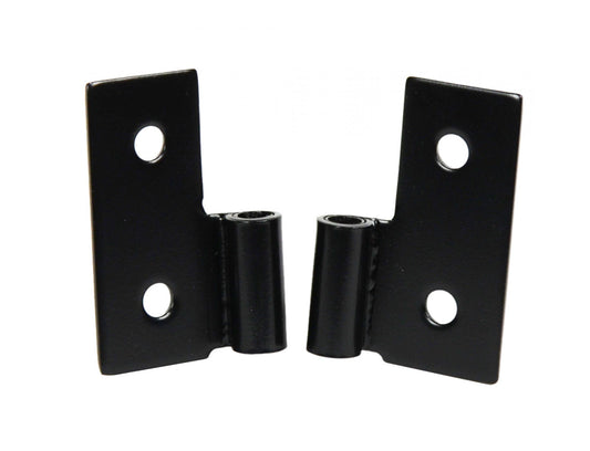JEEP CJ/YJ/TJ Lower Door Hinge Pair 76-06 CJ and Wrangler YJ/TJ Powdercoat Black Kentrol-1