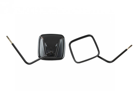 JEEP CJ/YJ/TJ/JK Outback Mirrors Pair 76-18 CJ and Wrangler YJ/TJ/JK Powdercoat Black Kentrol-1