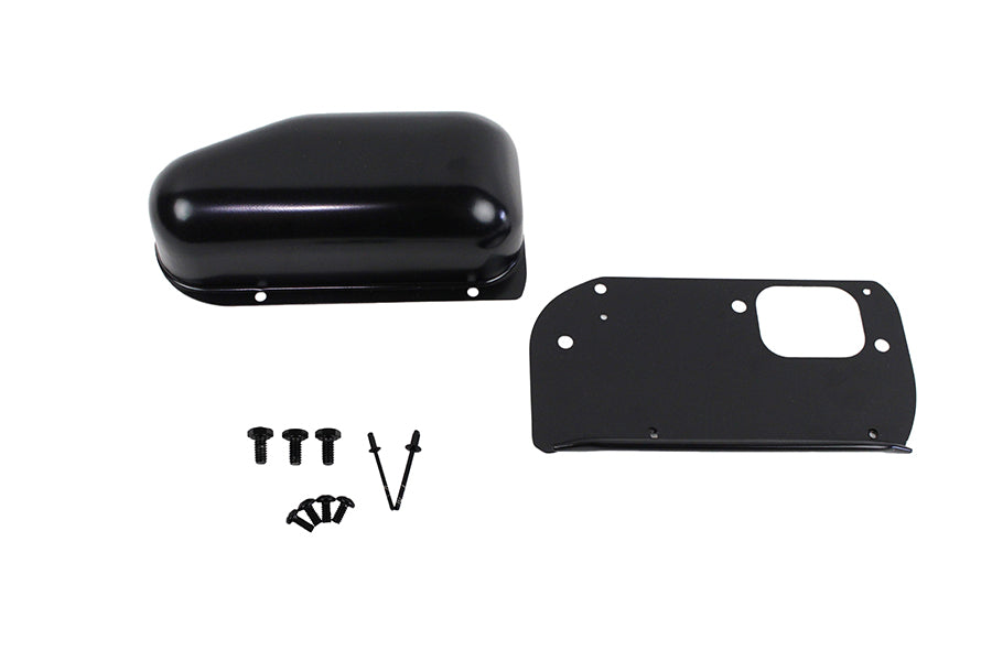 Jeep CJ Wiper Motor Cover 76-86 CJ Powdercoat Black Kentrol-3