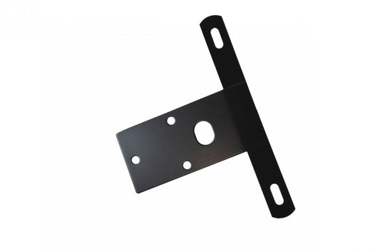 Jeep CJ License Plate Bracket 76-86 CJ Powdercoat Black Kentrol-1