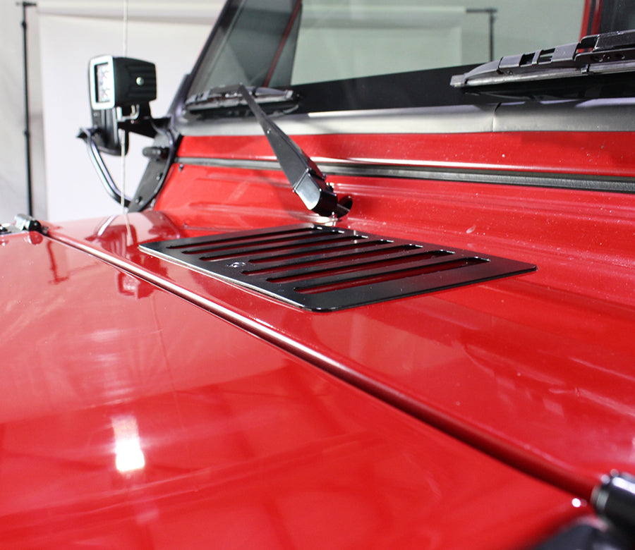 Kentrol Jeep TJ Hood Vent 98-06 Wrangler TJ Powdercoat Black Kentrol