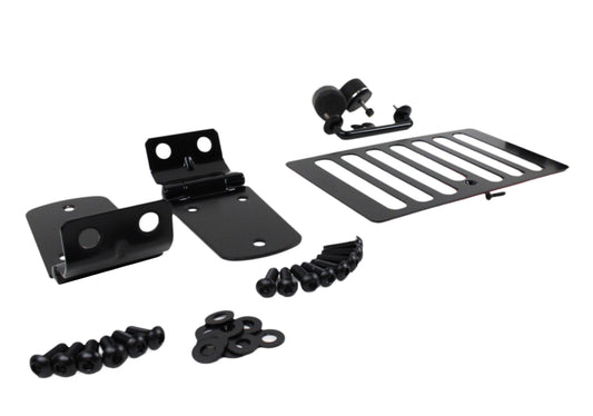 Jeep TJ Hood Kit Without Hood Catch 98-06 Wrangler TJ Powdercoat Black Kentrol-1