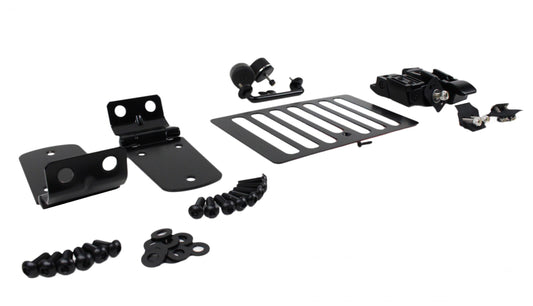 Jeep TJ Hood Kit 98-06 Wrangler TJ Powdercoat Black Kentrol-1