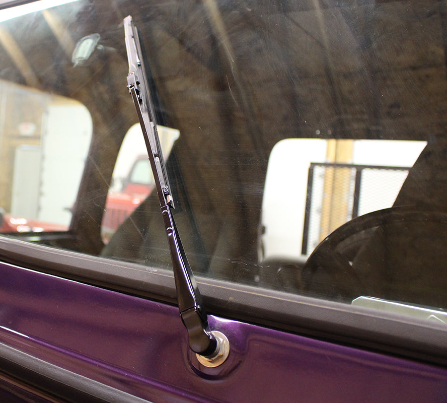 Jeep CJ Windshield Wiper Arms Pair 68-86 CJ Powdercoat Black Kentrol-4
