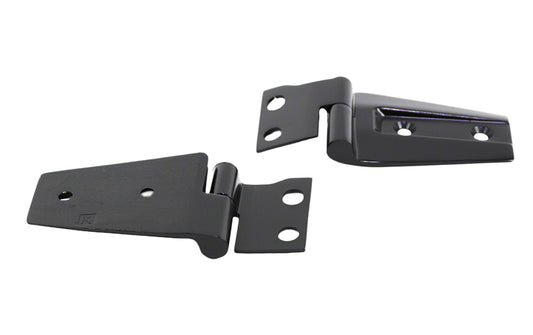 Jeep JK Hood Hinge Pair 07-18 Wrangler JK Powdercoat Black Kentrol-1