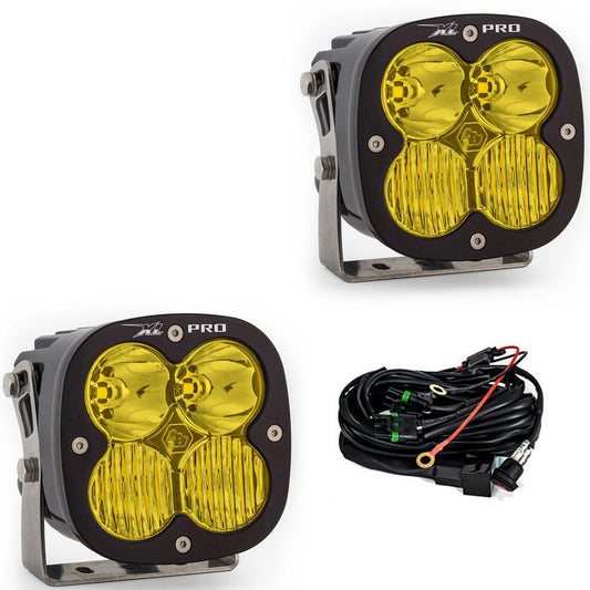 LED Light Pods Amber Lens Pair XL Pro Series Baja Designs-1